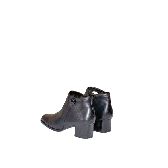 Vintage Women Black Leather Ankle Boots By White Mt. Size 8M/ Women Leather Boot - Picture 5 of 8